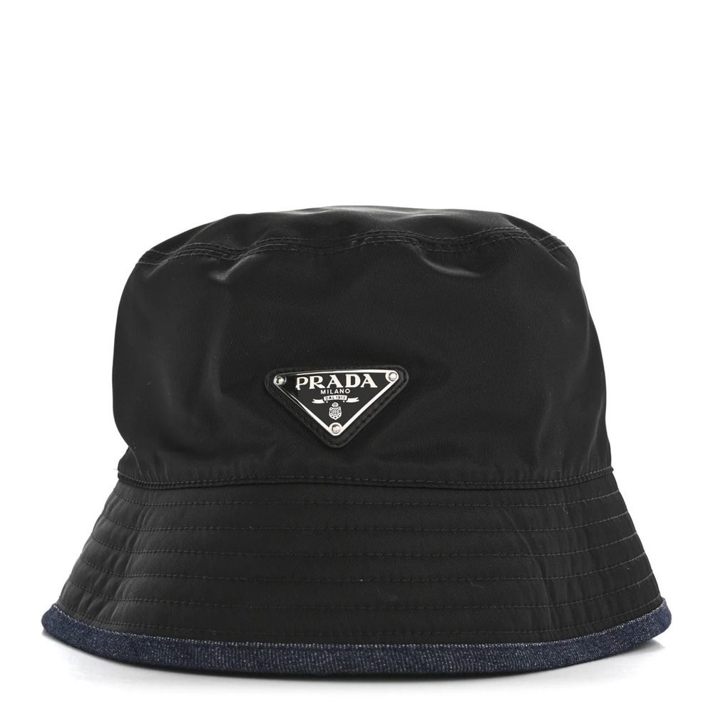 NWT Prada Re-Nylon Denim Reversible Bucket Hat